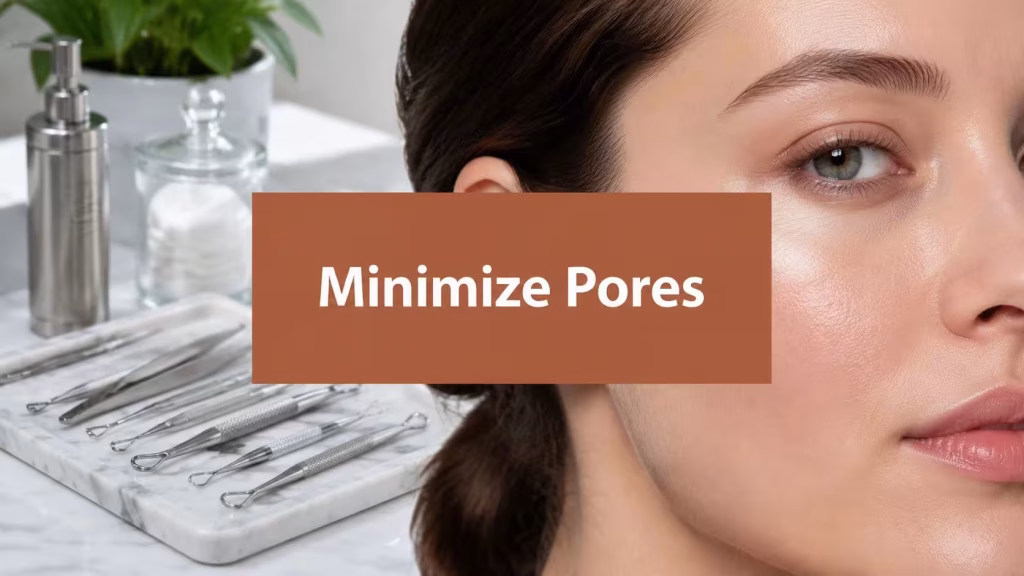 Skincare tools for pore minimizing treatments