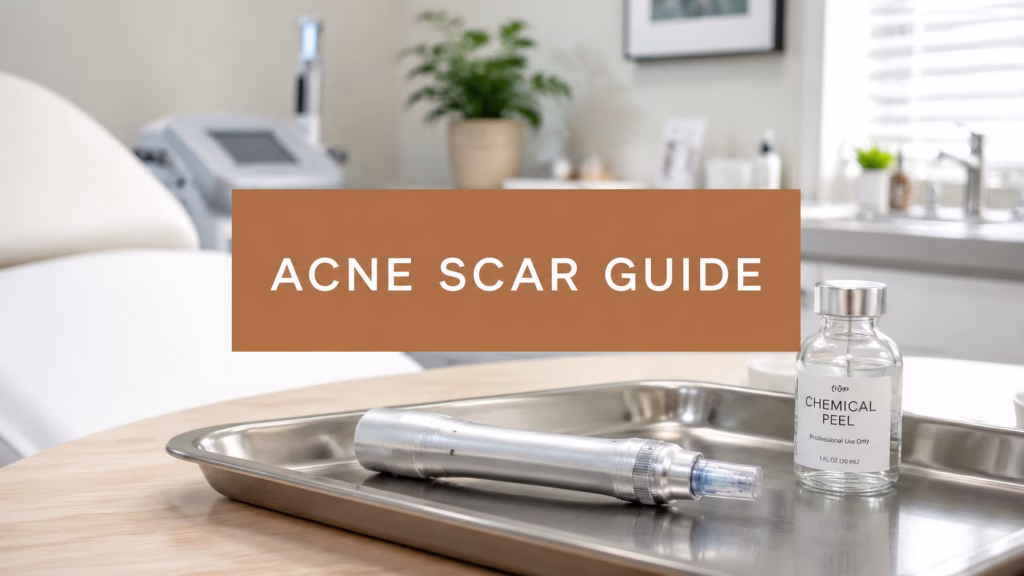 Skincare tools for the best acne scarring treatment