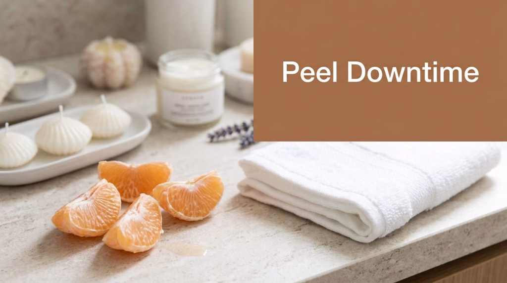 Skincare routine during chemical peel downtime