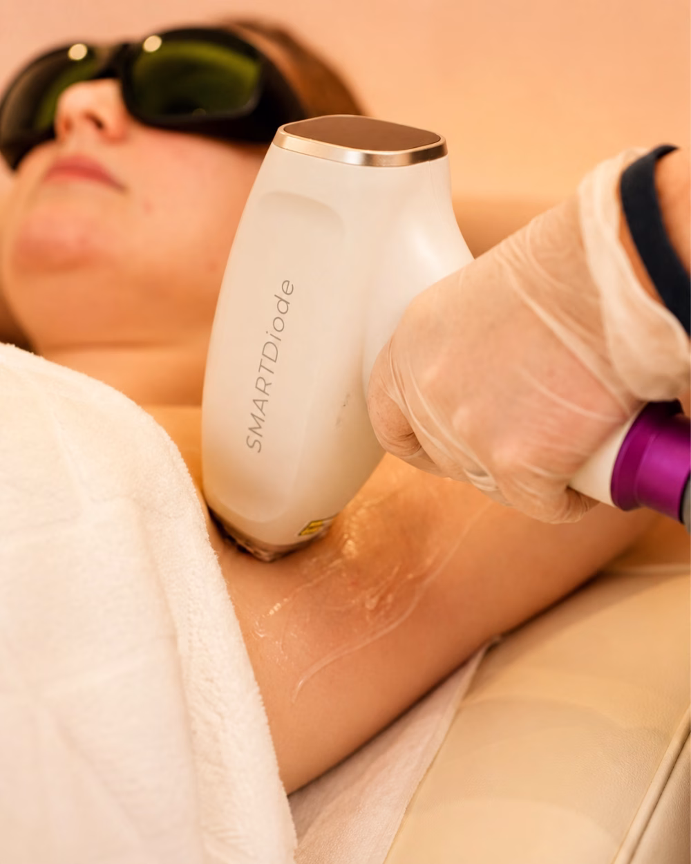 Laser hair removal treatment at House of Glam HQ, Southsea