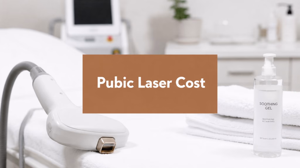 Laser equipment for pubic area hair removal