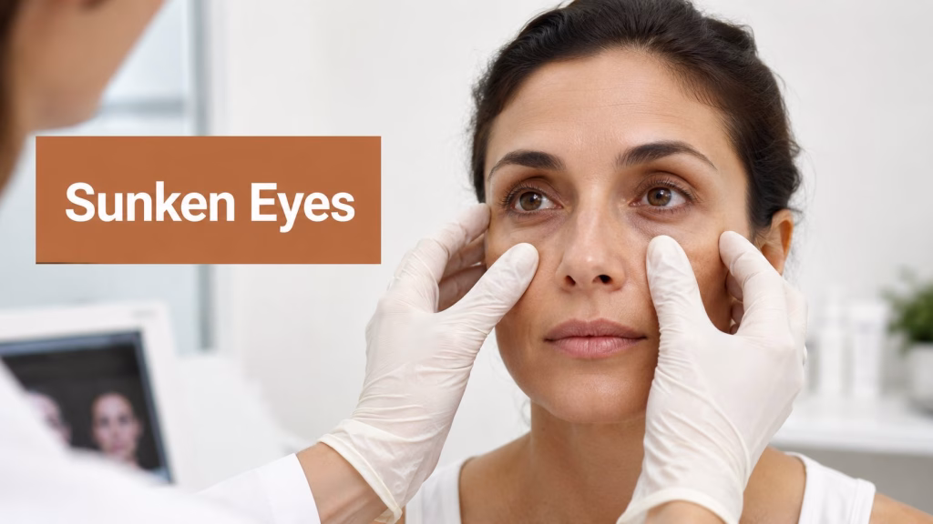 Sunken eyes treatment — tear trough filler vs polynucleotides for under-eye hollows, House of Glam HQ Portsmouth
