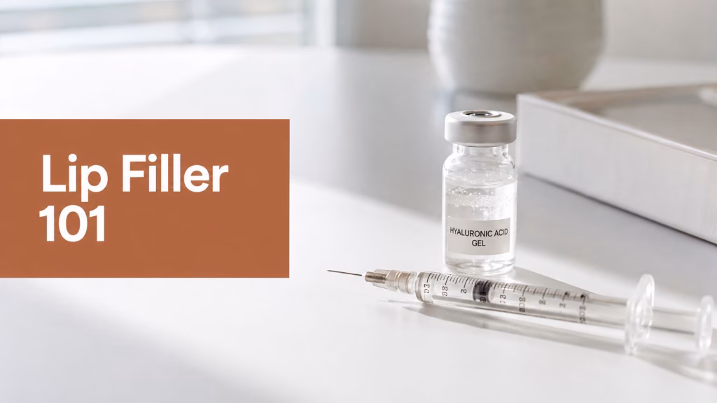 Lip filler showing what lip filler is made of