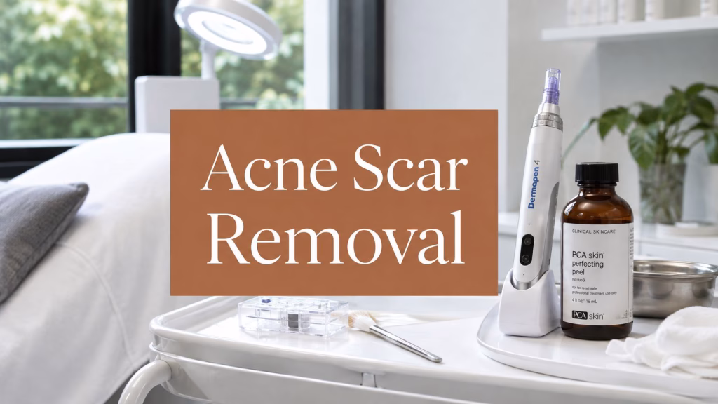 Aesthetic equipment used for acne scar removal