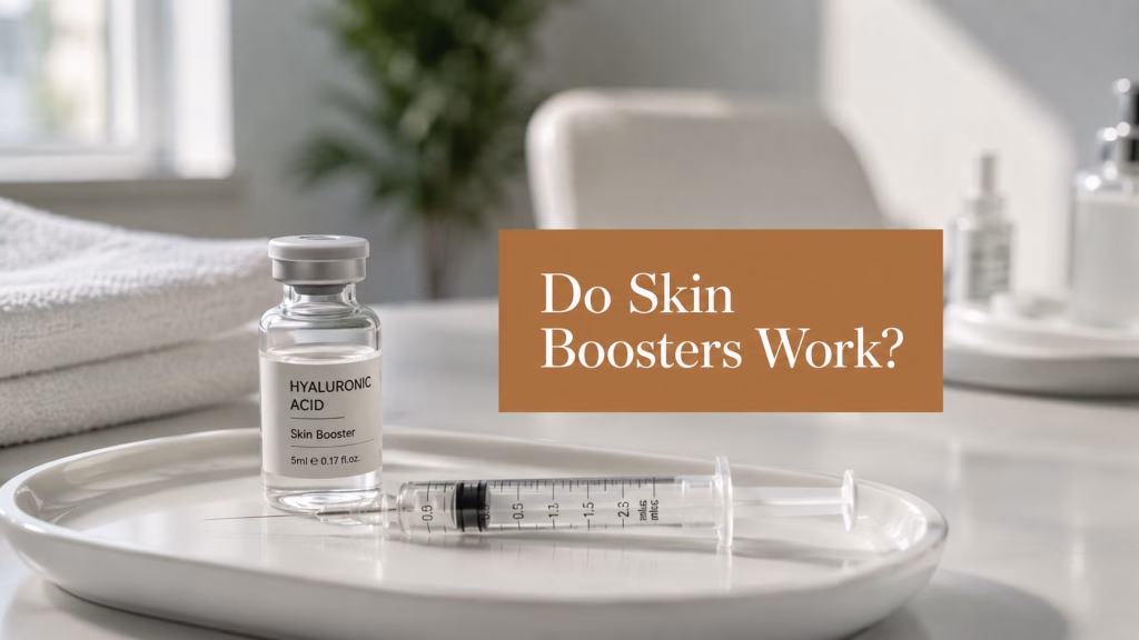 Skin booster injection showing how skin boosters work