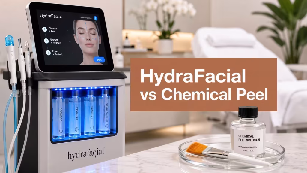 Skincare equipment used for facial resurfacing and chemical peels