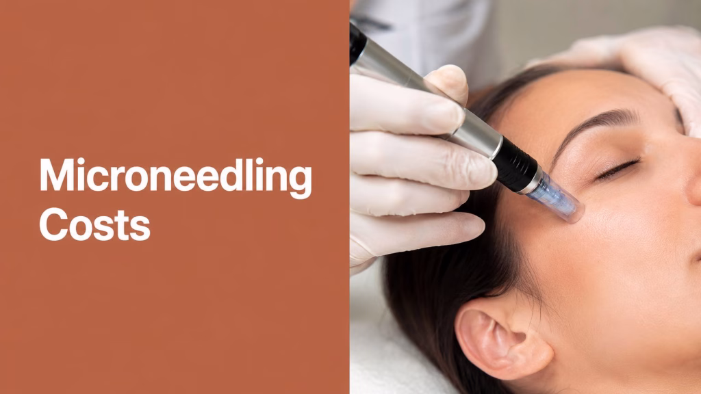 Microneedling treatment for acne scars in progress